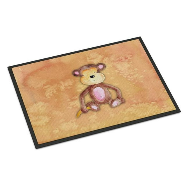 Carolines Treasures BB7380JMAT Tapis Intérieur Ou Extérieur Aquarelle Monkey 24 x 36 Po.