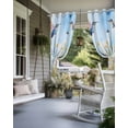 thumbnail image 4 of nqOlkjepod Outdoor Curtains for Patio Waterproof, Spring Floral Outdoor Privacy Panels Grommet, Summer Botanical Hummingbird Blackout Outside Curtains for Porch/Cabana/Pergola 54"x95", 1 Panel, 4 of 8