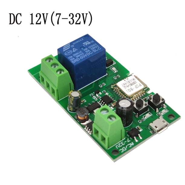 Inteprter Módulo de relé de autobloqueo DC5V WiFi Interruptor inteligente Teléfono Control remoto Interruptor de marcha lenta 5V Iluminación novedosa No.01
