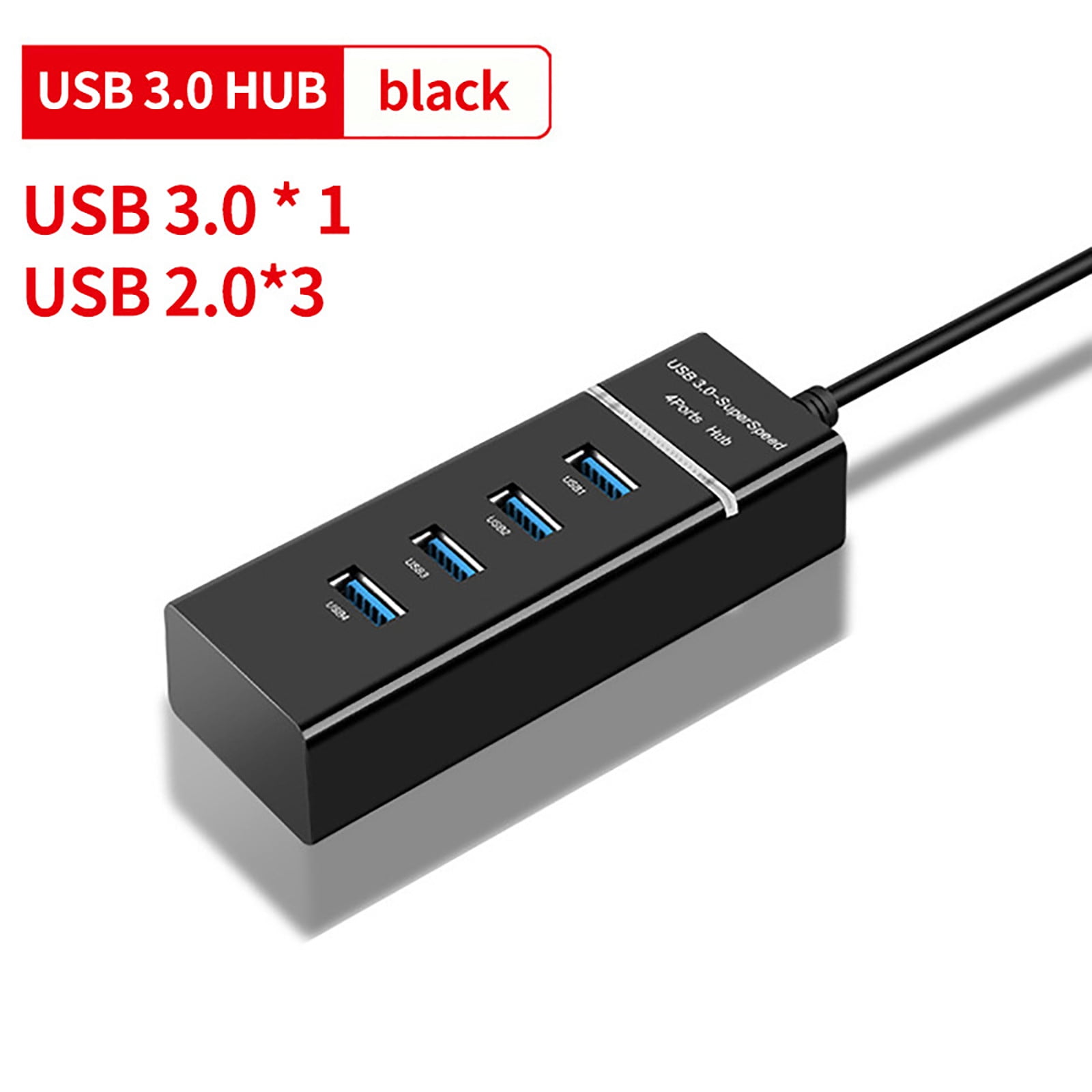 USB 3.0 Hub For Laptop Multi USB Port Expander Fast Data Transfer USB