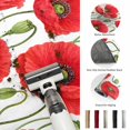 thumbnail image 5 of 2'x6' Rug Runners for Hallways Kitchen, Red Flowers Non Slip Entryway Beside Floor Carpet Runner, Spring Botanical Poppy Budding Blossom Floral Washable Laundry Room Bedroom Throw Rugs Mat, 5 of 8