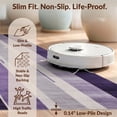 thumbnail image 6 of Design&I 6'x9' Washable Area Rug Oversized Skid-Resistant Purple Grey Abstract Striped Art Modern Vertical Brushstroke Design for Living Room, Family Indoor, 6 of 7