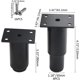 thumbnail image 4 of RV (8-12 cm, negro) Juego de 4 patas de muebles ajustables de metal resistente para mesas, camas y sofás Rojo Verde, 4 of 5