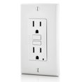 thumbnail image 2 of Salida GFCI Leviton de 15 A, autocomprobación, no resistente a manipulaciones, color blanco, 2 of 4