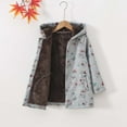 thumbnail image 3 of Favoffer Girls' Fall Winter Thickened Hoodie Coat Windproof Long-Sleeve Outerwear with Pocket for Toddler Outdoor Play Holiday Trip 1-9Y, 3 of 9