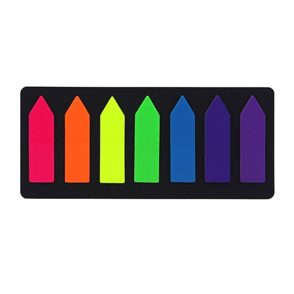 Creative Arrow Shaped Page Marker Colorful Index Tabs Fluorescent Sticky Notes Writable Labels 20 Sheets/Pad for Home School Office Reading Supplies
