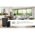 thumbnail image 2 of Home Zone Living 8 gal, 1.3 gal Kitchen Trash Can Combo, Slim Design in Stainless Steel, Black, 2 of 9
