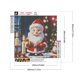 thumbnail image 2 of Pintura de diamante 5D DIY, cuentas cuadradas completas, Kit de decoración de Papá Noel con velas, 30x30cm, 2 of 9