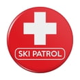 thumbnail image 1 of Ski Patrol with Cross Kitchen Refrigerator Locker Button Magnet, 1 of 5