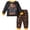 Orange, variant on Nwiuh Kids & Toddler Pajamas Boys Girls Unisex 2 Piece Pjs Set 100% Cotton Sleepwear (9 Months-6 Years) (Blue, 9-12 Months)