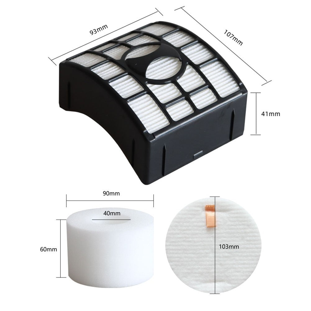 Kit De Filtres Mousse Et Feutre Pour Aspirateur Shark Lift-Away ZD550 - 2 Ensembles, Lavables, 60 PPI