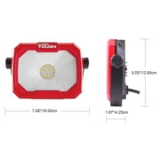 Hyper Tough 2500 Lumen LED Work Light, Portable 360° Swivel, Fold-Flat Stand, 5 ft Cord, 1 Pack