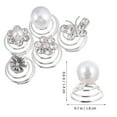 thumbnail image 4 of Miangastore 60 Pcs Spirales de Cheveux Accessoires de Cheveux de Mariage pour Femmes, 4 of 8