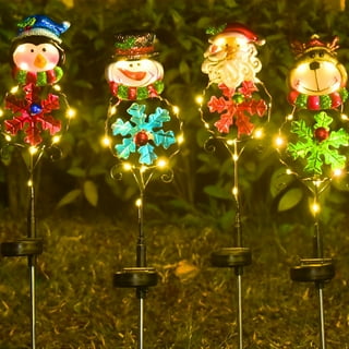 Solar Snowman Decoration Lights Garden Lawn Courtyard Landscape