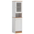 thumbnail image 1 of Pemberly Row 63" Tall Slim Open Shelf Plus Top Kitchen Pantry in White Wood, 1 of 4