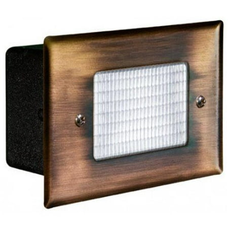 

Recessed Open Face Brick Step & Wall Light Antique Bronze