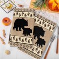 thumbnail image 3 of Farmhouse Bear Kitchen Towels Set of 4, Country Vintage Animals Paw Print Brown Soft Microfiber Dish Towels, Absorbent Quick-Dry Washable Dishcloths for Kitchen Cleaning, Drying Dishes, 18x28 Inches, 3 of 9