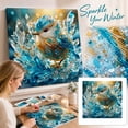 thumbnail image 2 of Winter Ice Crystal Animal Diamond Painting Kit, Snow Owl Wolf Dragon Peacock Bird Canvas Art Set, DIY Round Gem Picture Craft Supplies for Wall Decor & Holiday Gift, 2 of 5