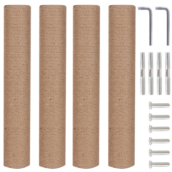 YOYTOO Cat Scratching Post Replacement Cat Scratcher Refill Poles for Indoor Cats with M8 Screws, 2Pcs
