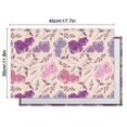 thumbnail image 5 of Pioneer Flower Floral Print Pattern Summer Placemats Table Placemats Set Of 6-Linen Kitchen Washable Placemats Table Mats 12x18 Inch Non-Slip Heat Resistant, 5 of 5