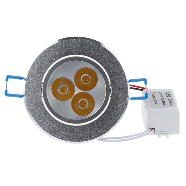 Bearachild Foco empotrable de luz de techo LED regulable de 3 * 3W Blanco frío 100-140V Iluminación y accesorios cálido Bearachild HA025577-02