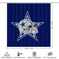 thumbnail image 2 of Football Cowboys Shower Curtain Set Modern Bathroom Decor Mats 4pcs Fabric Bathroom Curtain Slip Floor Rug Toilet Lid, 2 of 6