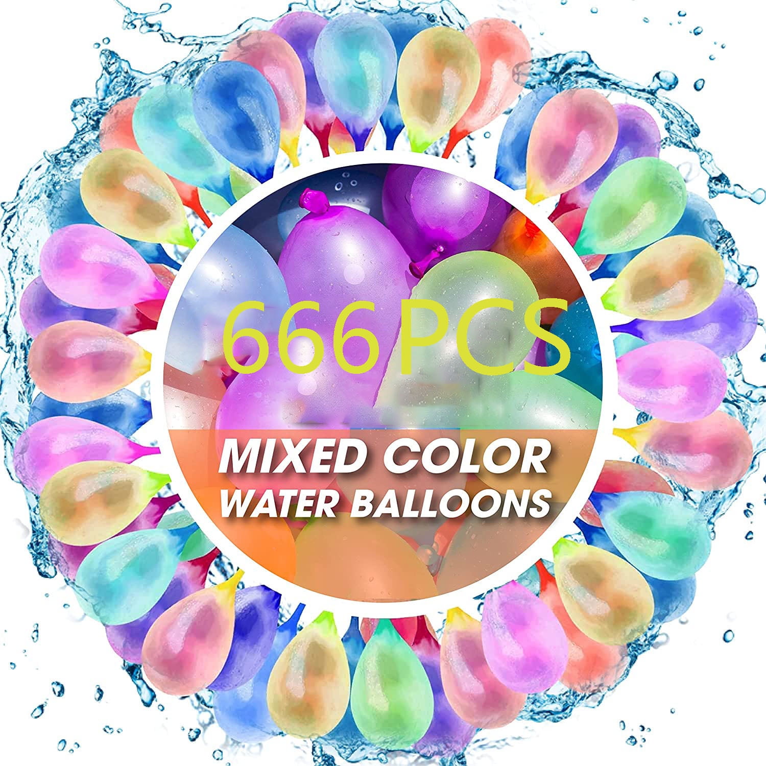 Swimming Pool Outdoor Summer Fun for Kids Girls Boys Balloons Set Party Games Quick Fill Water Balloons 12 Bunch 440 pcs Rapid-Fill Water Balloons 