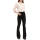 thumbnail image 2 of CURVOSPORT Camisa Elegante para Mujeres, Top de Oficina con Abertura Clave, Frente Plisado, Manga 3/4, Blusa de Chifón XS Beige, 2 of 8
