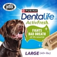 thumbnail image 3 of Purina DentaLife ActiveFresh Large Dog Treats Dental Chews with Chicken, 35 oz Pouch, 2 Packs (30 Count), 3 of 11
