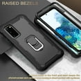 thumbnail image 5 of SaniMore for Samsung Galaxy S20 FE Case with Hidden Bracket Rugged Heavy Duty Protective [Hard PC Back + Silicone Bumper] Shokcproof Anti-drop Tri-layer Hybird Shell For Galaxy S20 FE, Black, 5 of 7