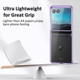 thumbnail image 4 of Compatible Clear Motorola Razr Plus Case 2023,Motorola Razr+ 2023 Case 5G,Slim Anti-Scratches Electroplate Protective Case for Motorola Razr 40 Ultra Phone Cases,Moto Razr Plus 2023 Case,Purple, 4 of 11