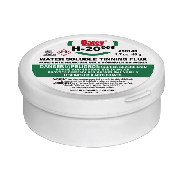 Oatey 30140 Flux de Estaño Soluble en Agua H-20 95 de 48 g