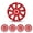 White Lacquer & Red Lacquer, variant on (4-Pack) 14" Universal Wheel Rims Cover Hubcaps Snap-On ABS Hub Caps for Car,Truck,SUV(14-inch,Matte Black Painted)