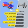 thumbnail image 6 of Erivess 12V Electric Wiggle Car with Pedal, 3 in 1 Swing Car for Kids, Flashing Wheels, Music, Anti-Rollover, Rechargeable Battery, Ride on Toys for Ages 3+,130 Lbs (Red), 6 of 7
