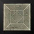 thumbnail image 2 of Vision Studio 12x12 Black Modern Framed Museum Art Print Titled - Geometric Blueprint VIII, 2 of 5