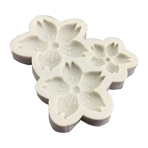 Tizuqe 3D Flower Silicone Molds Fondant Craft Cake Candy Chocolate Sugarcraft Ice Pastry Baking Tool Mould Soap Mold Cake Decor