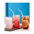 thumbnail image 5 of 1pc Glass Cup With Lid (Note: Straw And Cup Are Sold Separately) Suitable For Cola, Juice And Coffee, Ideal For Home, Cafe, Party, 5 of 5