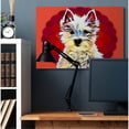 thumbnail image 2 of Stupell Industries Colorful Westie Dog over Pattern Pop Art Pet Designed by Kim Curinga, 2 of 6