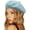 Blue, variant on Wool Beret Hat,Solid Color French Style Winter Warm Cap for Women Girls Lady 1Pack