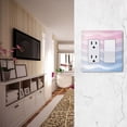 thumbnail image 5 of Yayeee Rocker Switch Wall Plate 1-Gang 4.6"x2.9" Home Decorative Outlet Cover, Light Blue Gradient, 5 of 6