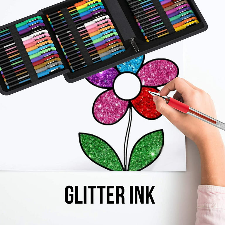Glitter Gel Pens Coloring Books  Gel Pens Adult Coloring Books