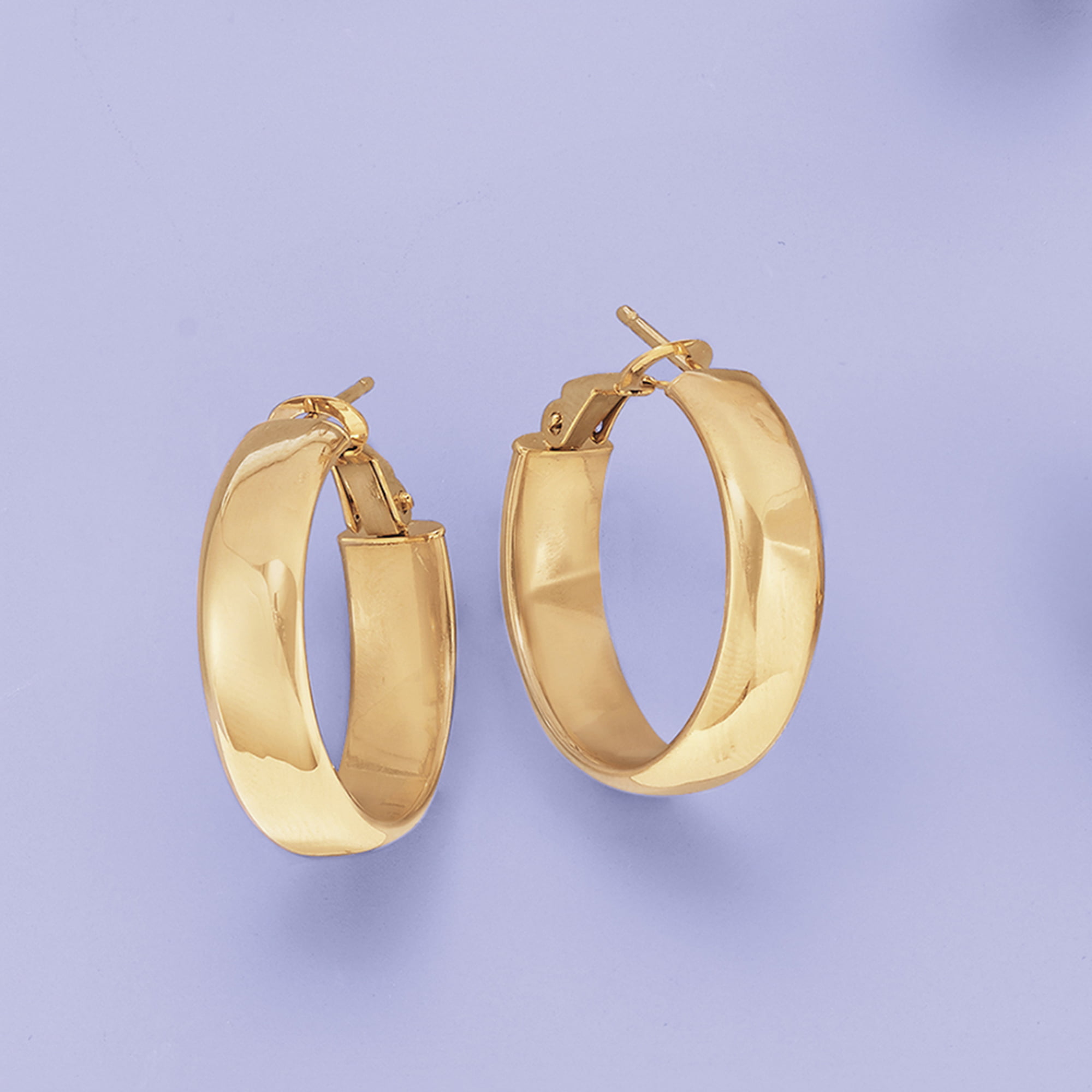 Ross-Simons Italian 14kt Yellow Gold Hoop Earrings