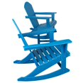 thumbnail image 3 of Keller 3 Piece Outdoor Rocking Chair and Table Set in Pacific Blue, 3 of 5