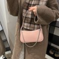 thumbnail image 3 of Bolso Hombro Cruzado para Mujer Cierre PU Cuero Correa Ajustable Color Sólido Embrague El, 3 of 9