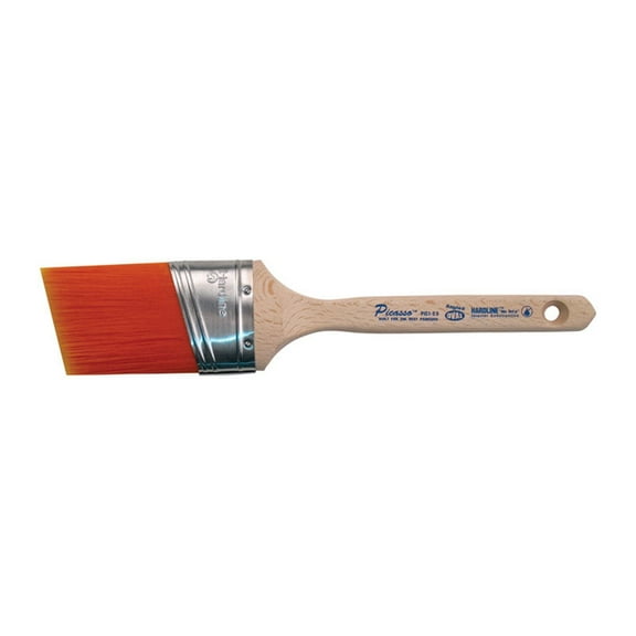 2-1/2" Proform Technologies PIC1-2.5 Picasso Hardline Angled Cut Standard Handle Paint Brush
