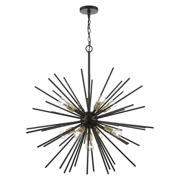 Livex Lighting - Tribeca - 9 Light Foyer Pendant In Sculptural Style-34.38