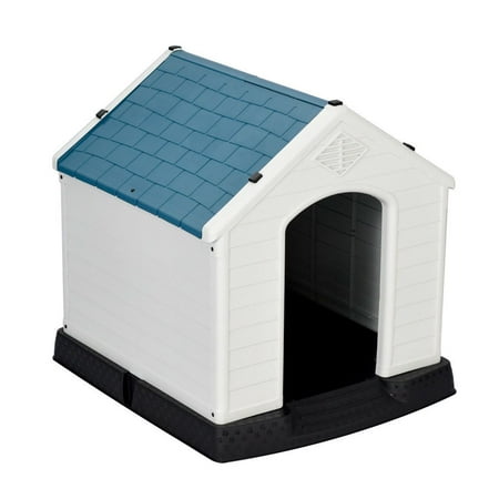 Outdoor Indoor Waterproof Plastic Dog House for Medium Dogs Winter Dog