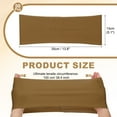 thumbnail image 2 of Uxcell Premium Spandex Chair Sashes Bows 50 Pcs Elastic Stretch Chair Cover Band Ties with Slider Buckle Light Coffee, 2 of 7