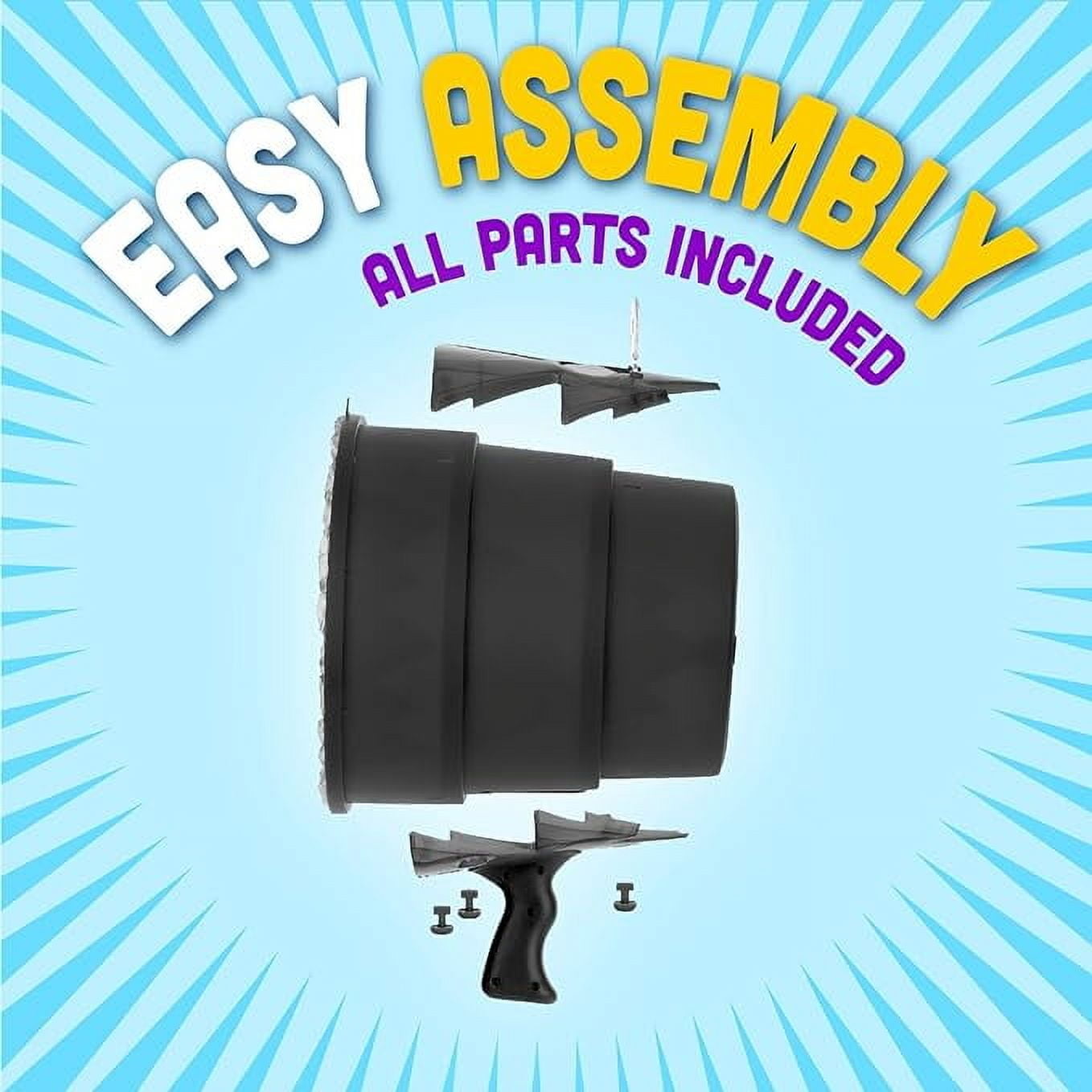 Airzooka Air Blaster- Blows 'Em Away - Air Toy for Adults and Children Ages 6 and Older - Black