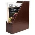 thumbnail image 4 of Dacasso Dark Brown Bonded Leather Magazine Rack, 4 of 4